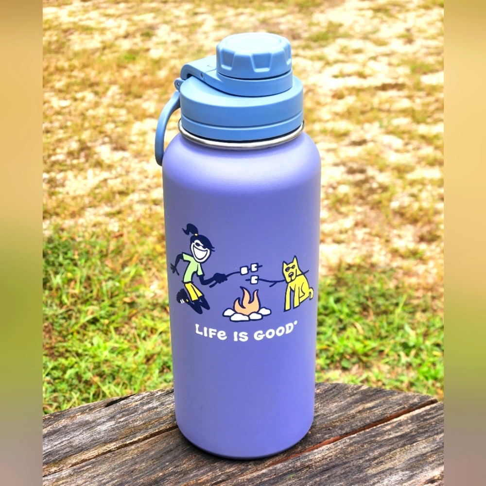 Life Is Good 32 oz Water Bottle